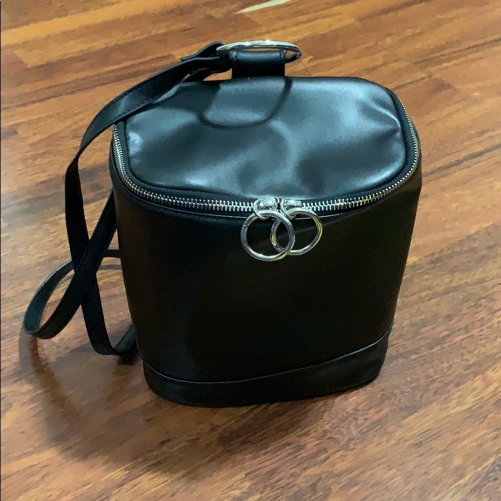 Forever21 black mini backpack!